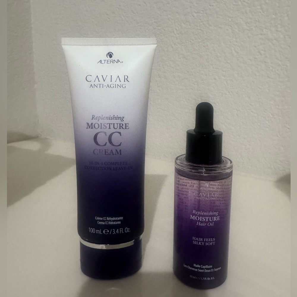 Alterna caviar anti aging hair oil and cc cream